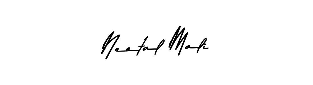Neetal Mali stylish signature style. Best Handwritten Sign (Asem Kandis PERSONAL USE) for my name. Handwritten Signature Collection Ideas for my name Neetal Mali. Neetal Mali signature style 9 images and pictures png