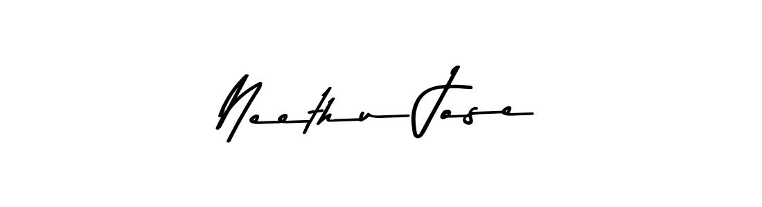 Create a beautiful signature design for name Neethu Jose. With this signature (Asem Kandis PERSONAL USE) fonts, you can make a handwritten signature for free. Neethu Jose signature style 9 images and pictures png