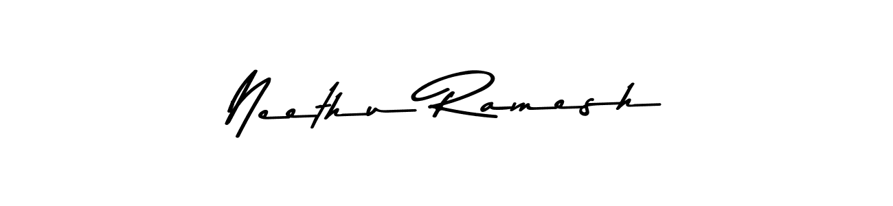 Also You can easily find your signature by using the search form. We will create Neethu Ramesh name handwritten signature images for you free of cost using Asem Kandis PERSONAL USE sign style. Neethu Ramesh signature style 9 images and pictures png