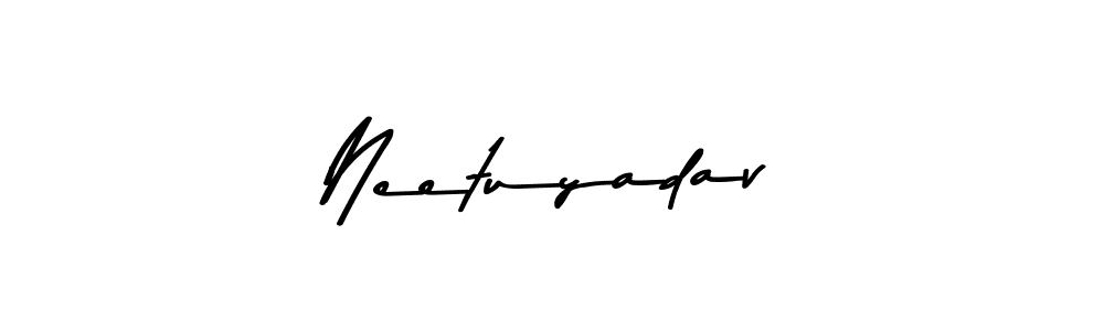 Neetuyadav stylish signature style. Best Handwritten Sign (Asem Kandis PERSONAL USE) for my name. Handwritten Signature Collection Ideas for my name Neetuyadav. Neetuyadav signature style 9 images and pictures png