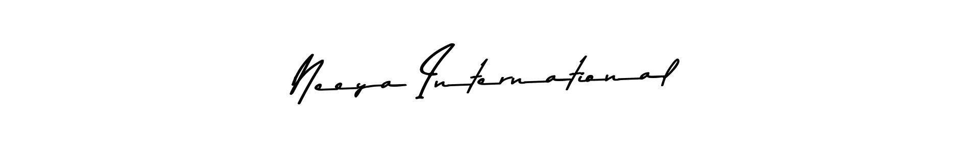 How to make Neeya International signature? Asem Kandis PERSONAL USE is a professional autograph style. Create handwritten signature for Neeya International name. Neeya International signature style 9 images and pictures png