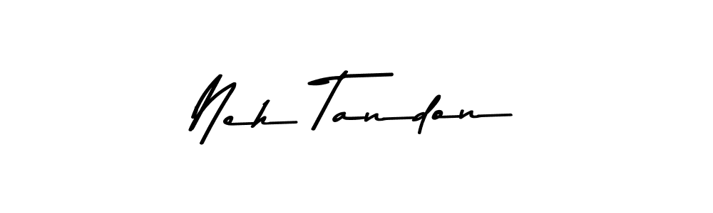 Design your own signature with our free online signature maker. With this signature software, you can create a handwritten (Asem Kandis PERSONAL USE) signature for name Neh Tandon. Neh Tandon signature style 9 images and pictures png