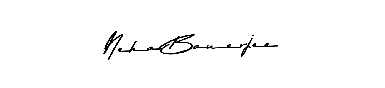How to make Neha Banerjee name signature. Use Asem Kandis PERSONAL USE style for creating short signs online. This is the latest handwritten sign. Neha Banerjee signature style 9 images and pictures png