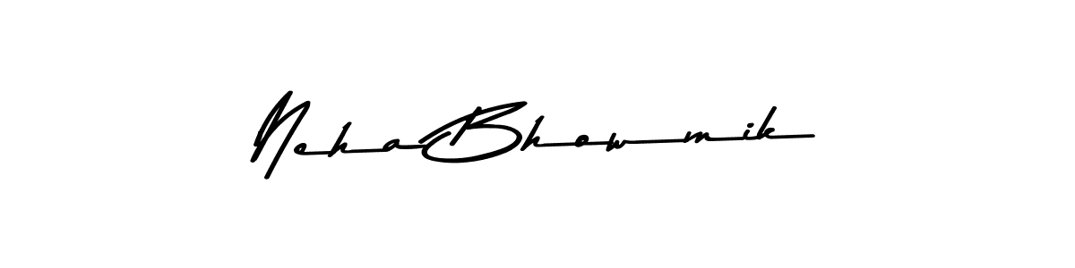 Use a signature maker to create a handwritten signature online. With this signature software, you can design (Asem Kandis PERSONAL USE) your own signature for name Neha Bhowmik. Neha Bhowmik signature style 9 images and pictures png