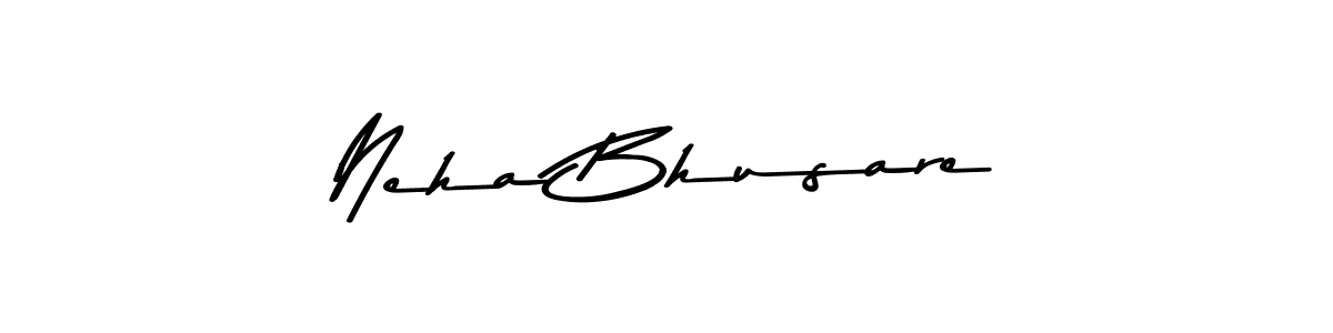 How to make Neha Bhusare name signature. Use Asem Kandis PERSONAL USE style for creating short signs online. This is the latest handwritten sign. Neha Bhusare signature style 9 images and pictures png