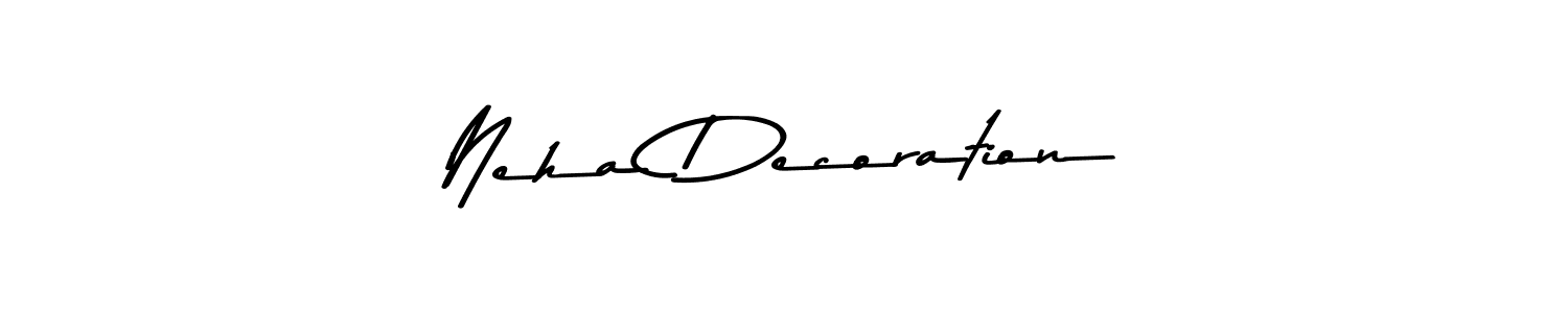 if you are searching for the best signature style for your name Neha Decoration. so please give up your signature search. here we have designed multiple signature styles  using Asem Kandis PERSONAL USE. Neha Decoration signature style 9 images and pictures png
