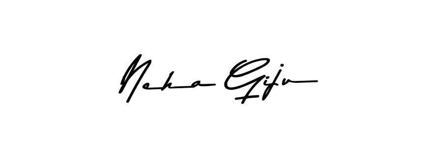 Also You can easily find your signature by using the search form. We will create Neha Giju name handwritten signature images for you free of cost using Asem Kandis PERSONAL USE sign style. Neha Giju signature style 9 images and pictures png
