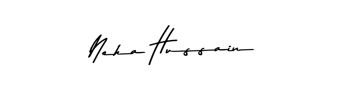 Make a beautiful signature design for name Neha Hussain. With this signature (Asem Kandis PERSONAL USE) style, you can create a handwritten signature for free. Neha Hussain signature style 9 images and pictures png
