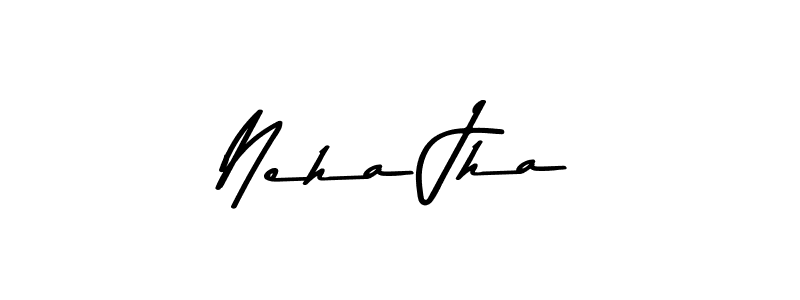 Create a beautiful signature design for name Neha Jha. With this signature (Asem Kandis PERSONAL USE) fonts, you can make a handwritten signature for free. Neha Jha signature style 9 images and pictures png