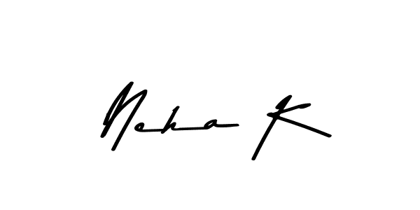 Design your own signature with our free online signature maker. With this signature software, you can create a handwritten (Asem Kandis PERSONAL USE) signature for name Neha K. Neha K signature style 9 images and pictures png