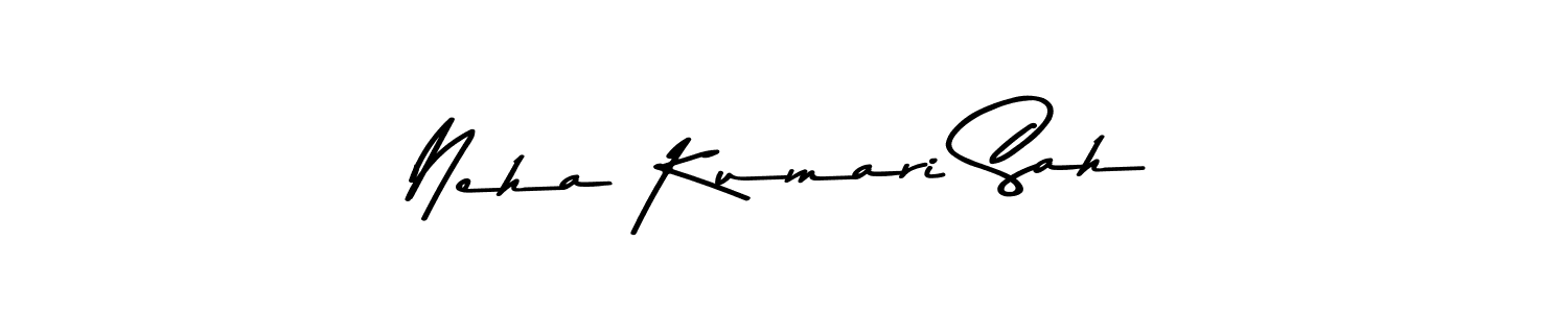 Design your own signature with our free online signature maker. With this signature software, you can create a handwritten (Asem Kandis PERSONAL USE) signature for name Neha Kumari Sah. Neha Kumari Sah signature style 9 images and pictures png