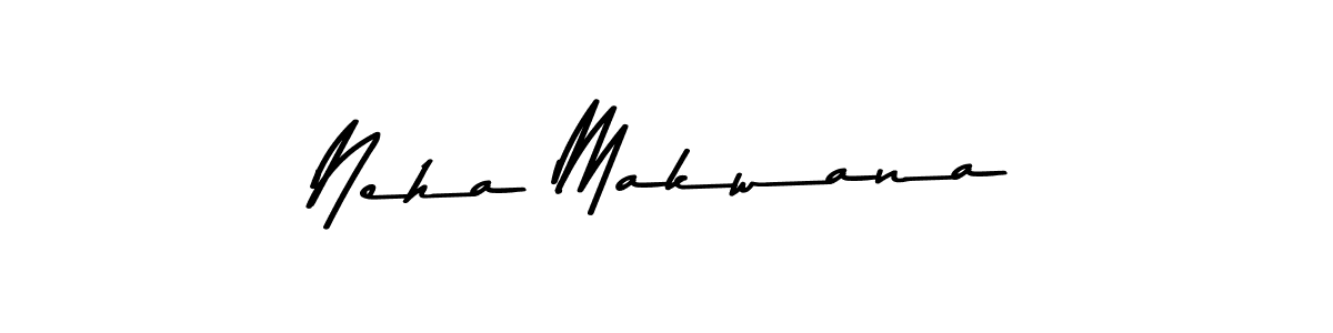 This is the best signature style for the Neha Makwana name. Also you like these signature font (Asem Kandis PERSONAL USE). Mix name signature. Neha Makwana signature style 9 images and pictures png