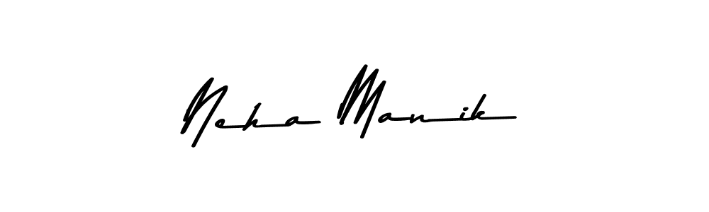 Neha Manik stylish signature style. Best Handwritten Sign (Asem Kandis PERSONAL USE) for my name. Handwritten Signature Collection Ideas for my name Neha Manik. Neha Manik signature style 9 images and pictures png