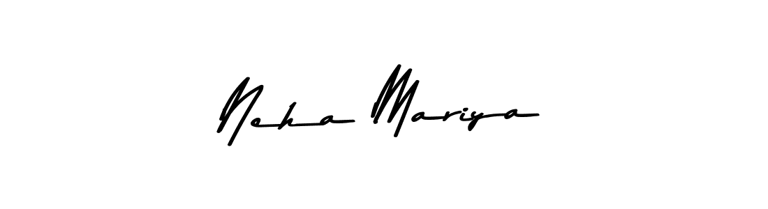 Make a beautiful signature design for name Neha Mariya. With this signature (Asem Kandis PERSONAL USE) style, you can create a handwritten signature for free. Neha Mariya signature style 9 images and pictures png