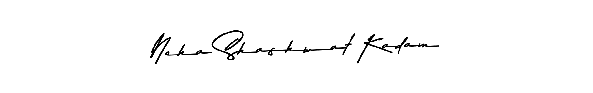 Make a beautiful signature design for name Neha Shashwat Kadam. With this signature (Asem Kandis PERSONAL USE) style, you can create a handwritten signature for free. Neha Shashwat Kadam signature style 9 images and pictures png