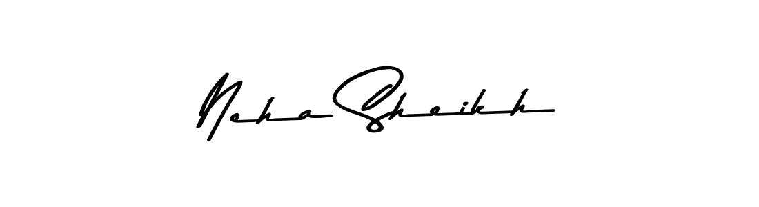 Design your own signature with our free online signature maker. With this signature software, you can create a handwritten (Asem Kandis PERSONAL USE) signature for name Neha Sheikh. Neha Sheikh signature style 9 images and pictures png