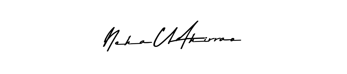 Make a beautiful signature design for name Neha U Ahirrao. Use this online signature maker to create a handwritten signature for free. Neha U Ahirrao signature style 9 images and pictures png
