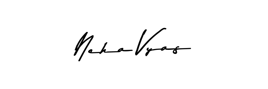 Create a beautiful signature design for name Neha Vyas. With this signature (Asem Kandis PERSONAL USE) fonts, you can make a handwritten signature for free. Neha Vyas signature style 9 images and pictures png