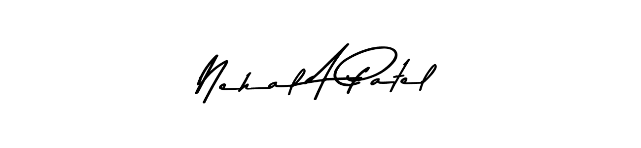 Design your own signature with our free online signature maker. With this signature software, you can create a handwritten (Asem Kandis PERSONAL USE) signature for name Nehal A Patel. Nehal A Patel signature style 9 images and pictures png