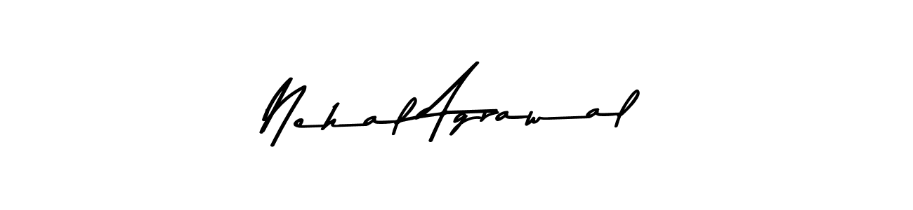 Create a beautiful signature design for name Nehal Agrawal. With this signature (Asem Kandis PERSONAL USE) fonts, you can make a handwritten signature for free. Nehal Agrawal signature style 9 images and pictures png