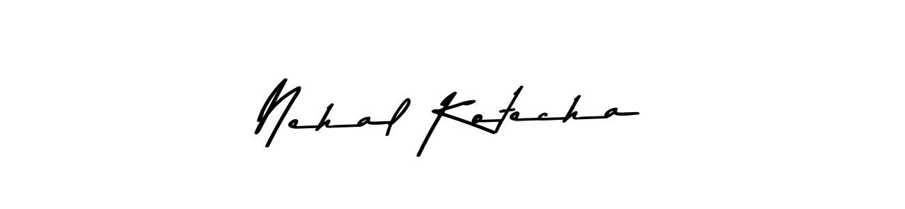 Make a beautiful signature design for name Nehal Kotecha. With this signature (Asem Kandis PERSONAL USE) style, you can create a handwritten signature for free. Nehal Kotecha signature style 9 images and pictures png