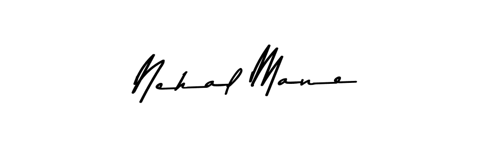 Create a beautiful signature design for name Nehal Mane. With this signature (Asem Kandis PERSONAL USE) fonts, you can make a handwritten signature for free. Nehal Mane signature style 9 images and pictures png