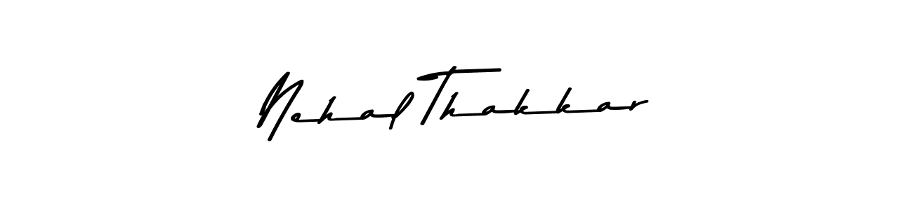Design your own signature with our free online signature maker. With this signature software, you can create a handwritten (Asem Kandis PERSONAL USE) signature for name Nehal Thakkar. Nehal Thakkar signature style 9 images and pictures png