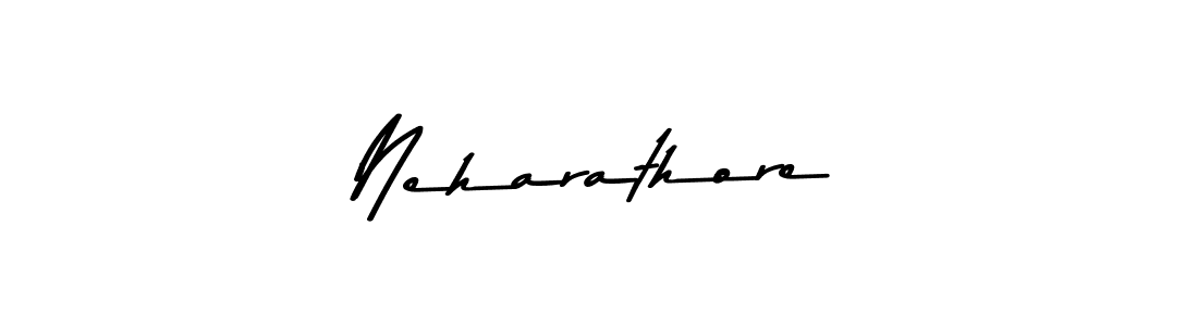 Create a beautiful signature design for name Neharathore. With this signature (Asem Kandis PERSONAL USE) fonts, you can make a handwritten signature for free. Neharathore signature style 9 images and pictures png
