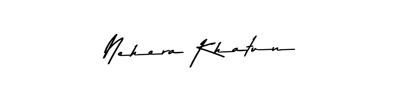 Design your own signature with our free online signature maker. With this signature software, you can create a handwritten (Asem Kandis PERSONAL USE) signature for name Nehera Khatun. Nehera Khatun signature style 9 images and pictures png