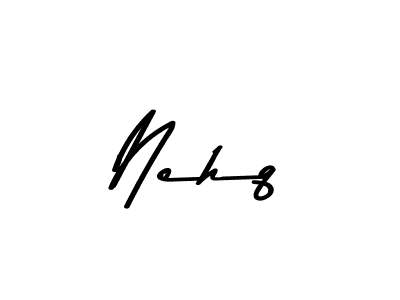 Design your own signature with our free online signature maker. With this signature software, you can create a handwritten (Asem Kandis PERSONAL USE) signature for name Nehq. Nehq signature style 9 images and pictures png