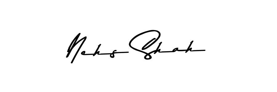 Use a signature maker to create a handwritten signature online. With this signature software, you can design (Asem Kandis PERSONAL USE) your own signature for name Nehs Shah. Nehs Shah signature style 9 images and pictures png