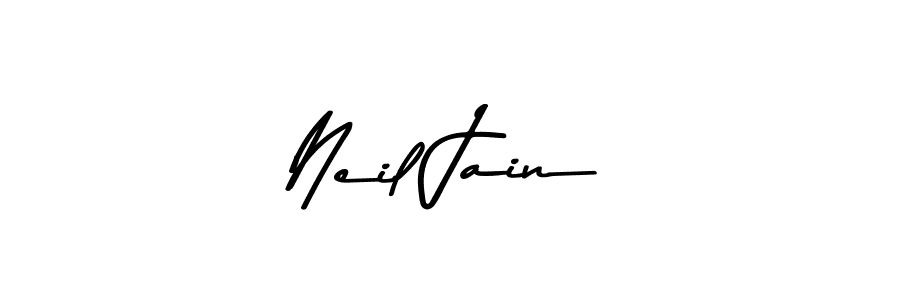 How to make Neil Jain name signature. Use Asem Kandis PERSONAL USE style for creating short signs online. This is the latest handwritten sign. Neil Jain signature style 9 images and pictures png