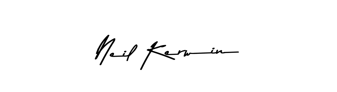 How to make Neil Kerwin name signature. Use Asem Kandis PERSONAL USE style for creating short signs online. This is the latest handwritten sign. Neil Kerwin signature style 9 images and pictures png