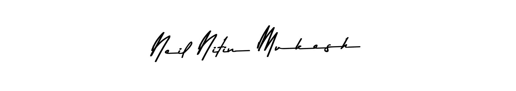 Make a beautiful signature design for name Neil Nitin Mukesh. Use this online signature maker to create a handwritten signature for free. Neil Nitin Mukesh signature style 9 images and pictures png