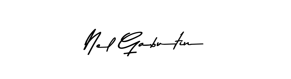 The best way (Asem Kandis PERSONAL USE) to make a short signature is to pick only two or three words in your name. The name Nel Gabutin include a total of six letters. For converting this name. Nel Gabutin signature style 9 images and pictures png