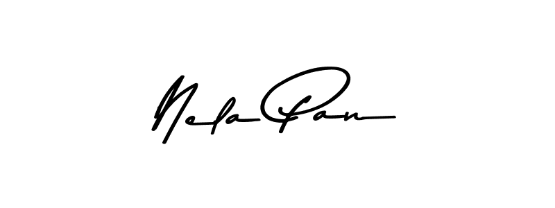 Make a beautiful signature design for name Nela Pan. With this signature (Asem Kandis PERSONAL USE) style, you can create a handwritten signature for free. Nela Pan signature style 9 images and pictures png
