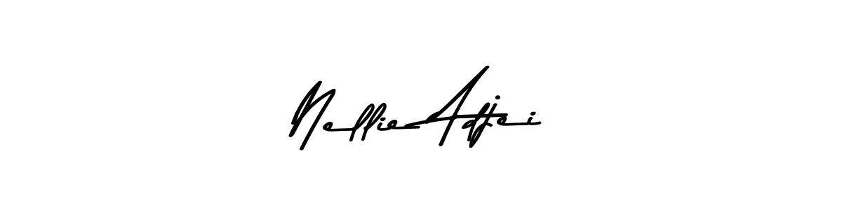 The best way (Asem Kandis PERSONAL USE) to make a short signature is to pick only two or three words in your name. The name Nellie Adjei include a total of six letters. For converting this name. Nellie Adjei signature style 9 images and pictures png