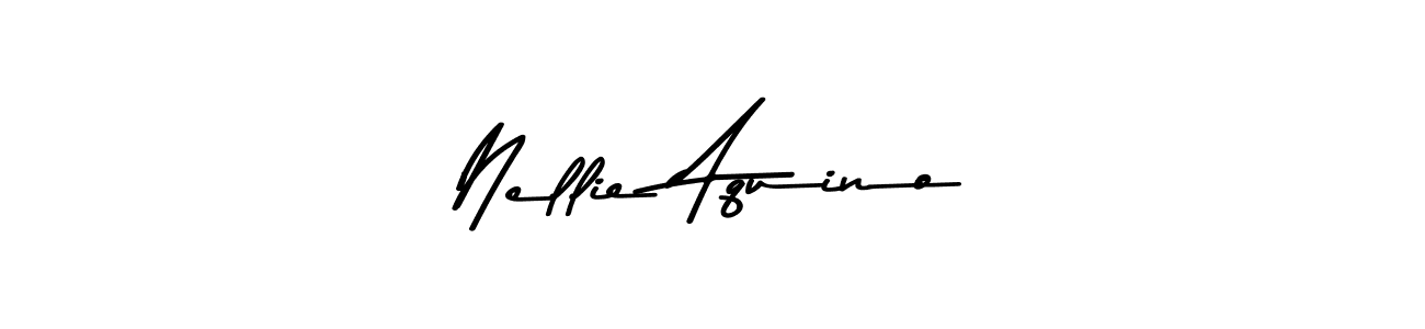 Create a beautiful signature design for name Nellie Aquino. With this signature (Asem Kandis PERSONAL USE) fonts, you can make a handwritten signature for free. Nellie Aquino signature style 9 images and pictures png