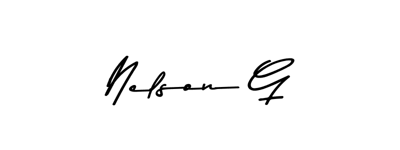 Asem Kandis PERSONAL USE is a professional signature style that is perfect for those who want to add a touch of class to their signature. It is also a great choice for those who want to make their signature more unique. Get Nelson G name to fancy signature for free. Nelson G signature style 9 images and pictures png