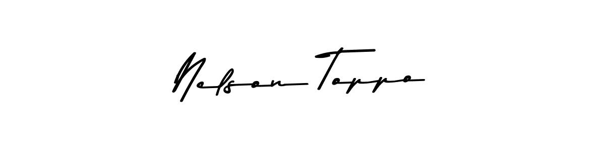 Asem Kandis PERSONAL USE is a professional signature style that is perfect for those who want to add a touch of class to their signature. It is also a great choice for those who want to make their signature more unique. Get Nelson Toppo name to fancy signature for free. Nelson Toppo signature style 9 images and pictures png