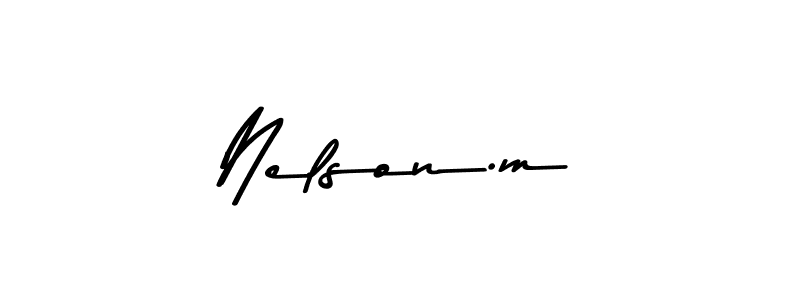 Similarly Asem Kandis PERSONAL USE is the best handwritten signature design. Signature creator online .You can use it as an online autograph creator for name Nelson.m. Nelson.m signature style 9 images and pictures png