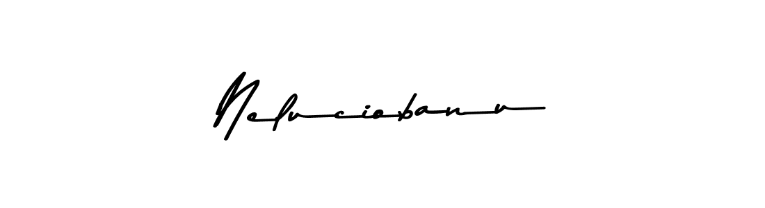 Similarly Asem Kandis PERSONAL USE is the best handwritten signature design. Signature creator online .You can use it as an online autograph creator for name Neluciobanu. Neluciobanu signature style 9 images and pictures png