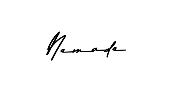 Similarly Asem Kandis PERSONAL USE is the best handwritten signature design. Signature creator online .You can use it as an online autograph creator for name Nemade. Nemade signature style 9 images and pictures png