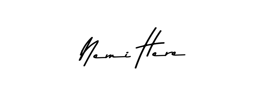 Once you've used our free online signature maker to create your best signature Asem Kandis PERSONAL USE style, it's time to enjoy all of the benefits that Nemi Here name signing documents. Nemi Here signature style 9 images and pictures png