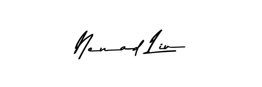 Nenad Liu stylish signature style. Best Handwritten Sign (Asem Kandis PERSONAL USE) for my name. Handwritten Signature Collection Ideas for my name Nenad Liu. Nenad Liu signature style 9 images and pictures png