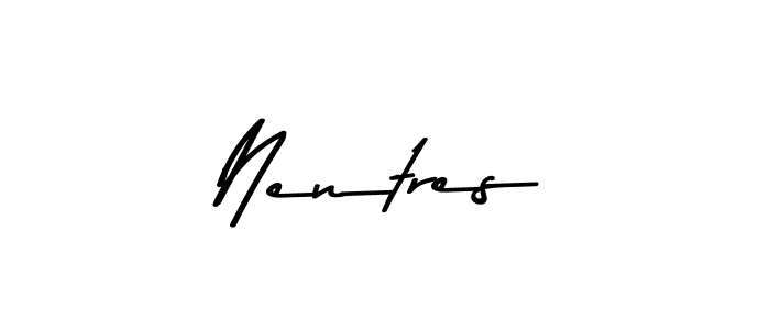 You should practise on your own different ways (Asem Kandis PERSONAL USE) to write your name (Nentres) in signature. don't let someone else do it for you. Nentres signature style 9 images and pictures png