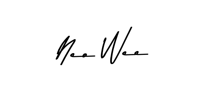 Create a beautiful signature design for name Neo Wee. With this signature (Asem Kandis PERSONAL USE) fonts, you can make a handwritten signature for free. Neo Wee signature style 9 images and pictures png