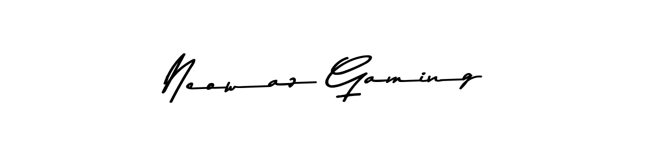 Also we have Neowaz Gaming name is the best signature style. Create professional handwritten signature collection using Asem Kandis PERSONAL USE autograph style. Neowaz Gaming signature style 9 images and pictures png