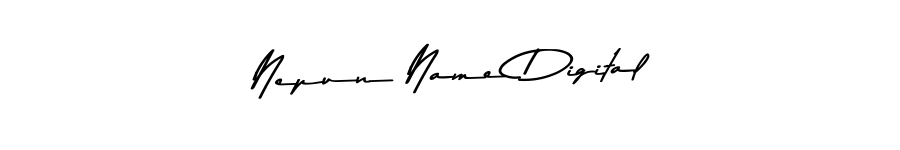 This is the best signature style for the Nepun Name Digital name. Also you like these signature font (Asem Kandis PERSONAL USE). Mix name signature. Nepun Name Digital signature style 9 images and pictures png
