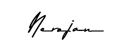 Style your name Nerojan with confidence using Asem Kandis PERSONAL USE signature design. Simple, elegant, and ready for immediate document use. Nerojan signature style 9 images and pictures png